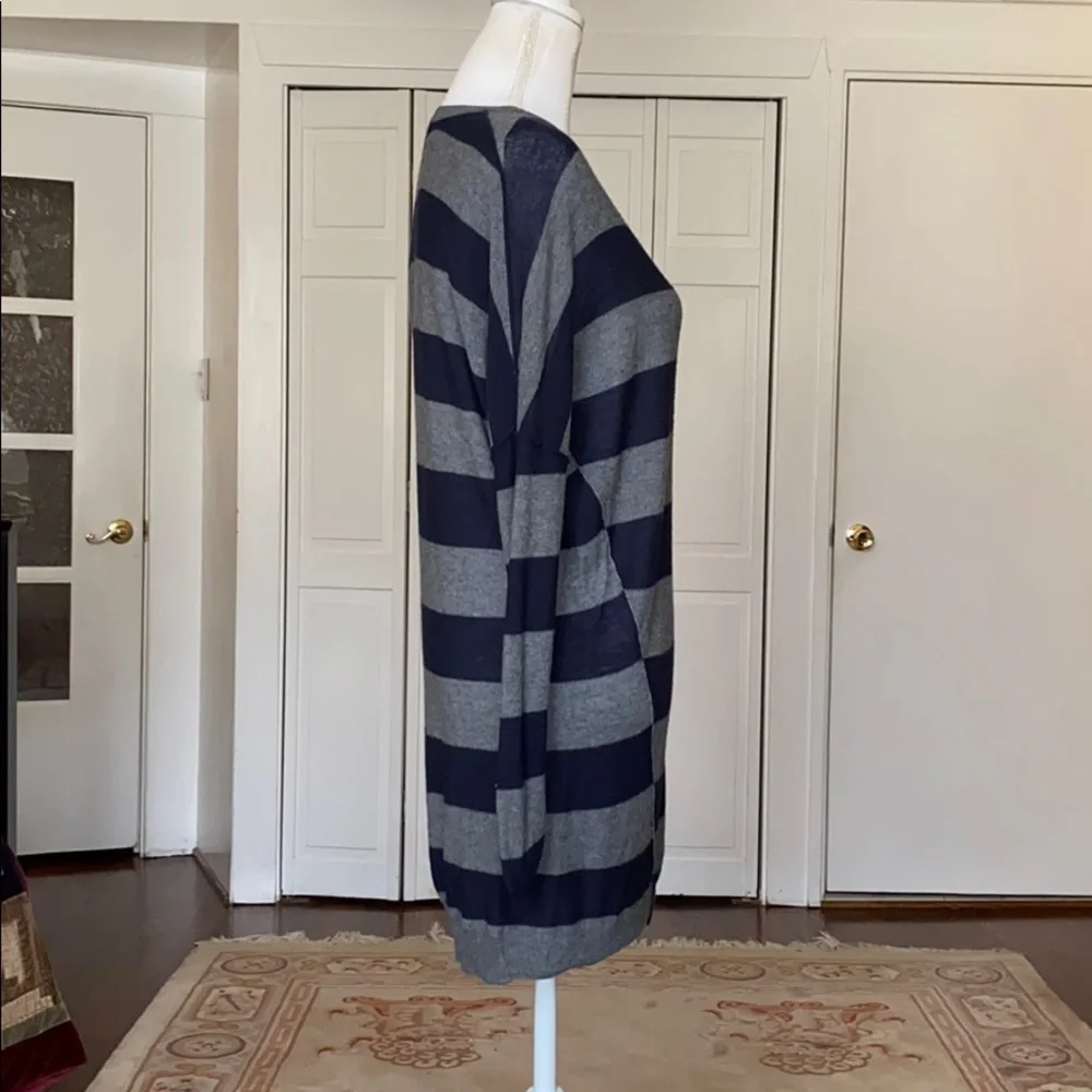 Vince for A Pea In The Pod Boyfriend Sweater gray navy stripe Maternity